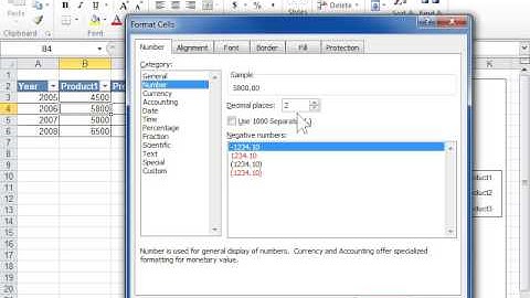 Change the Number Format - Excel 2010