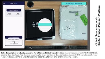 Bulk scan Digital product passports; RFiD THREADS® and QR Codes