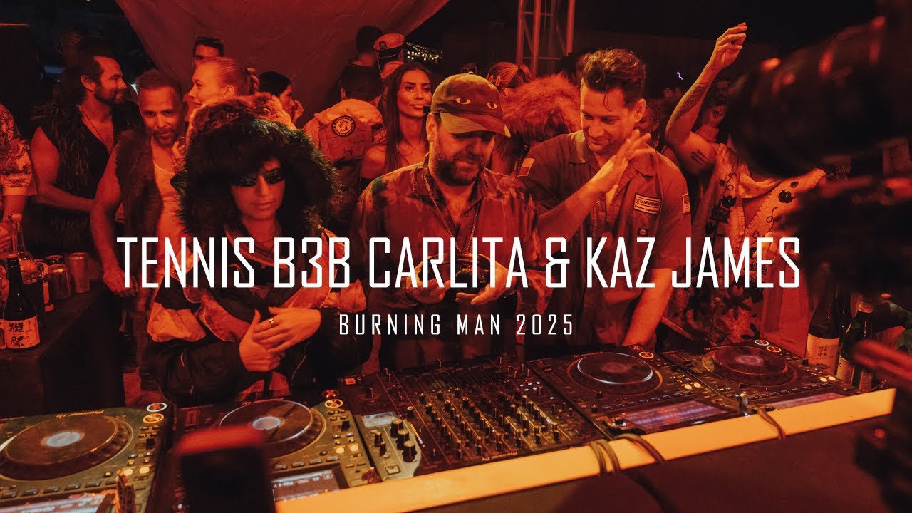 Carlita B3B DJ Tennis & Kaz James – Burning Man 2025 | Sunset Set at the Edge of the Playa