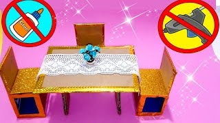 Mesa Comedor en Miniatura| how to make miniature dining table