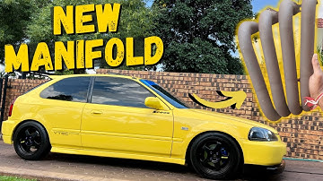 New EXHAUST MANIFOLD for my B20 VTEC!!