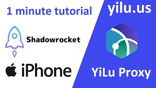 How to configure Shadowrocket on iPhone iPad IOS devices to connect YiLu Proxy as VPN - yilu.us