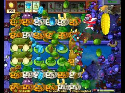 plants vs zombies survival endless