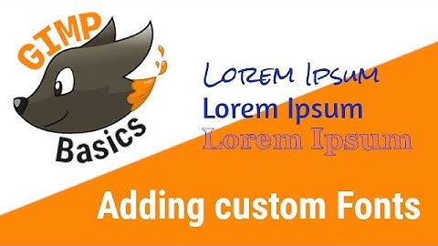 How to add fonts to GIMP (Ubuntu)