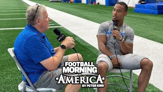 How being trilingual helps NFL's AmonRa St. Brown | Peter King Training Camp Tour 2023 | NFL on NBC