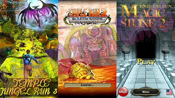 Temple Jungle Run 3D vs Temple Run 2 vs Endless Run Magic Stone 2 Gameplay