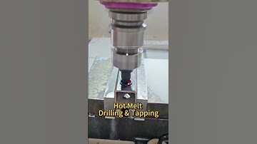 Hot Melt Drilling & Tapping #machine #wireworks #factory #wirestraighteningcuttingmachine #cnc