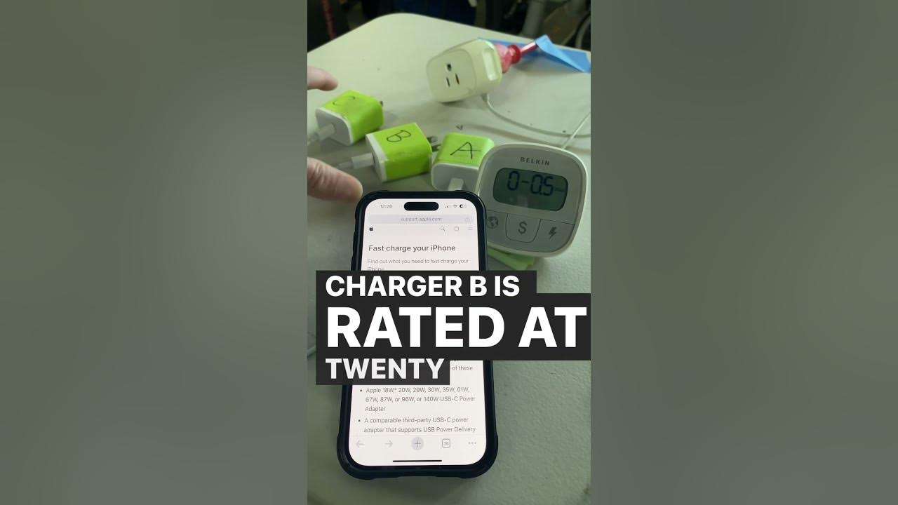 Apple Fast Chargers Real vs. Claimed Wattage Showdown! 🚀⚡️ Tech