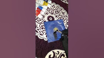 Kaaba Night Sky Painting 🎨 Islamic Art  | #shorts #islamicart #makkah #artshorts #galaxy #universe