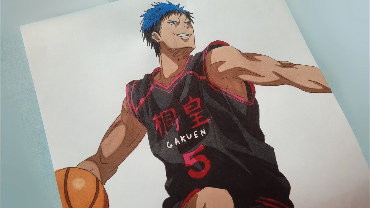 Speed Drawing Aomine Daiki 青峰 大輝 Youtube