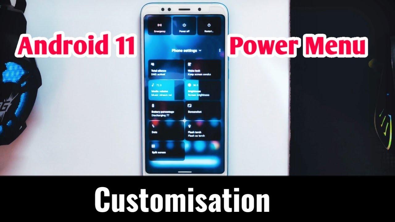 Customize Android 11 Power Menu 🔥 || Install Android 11 Power Menu ...