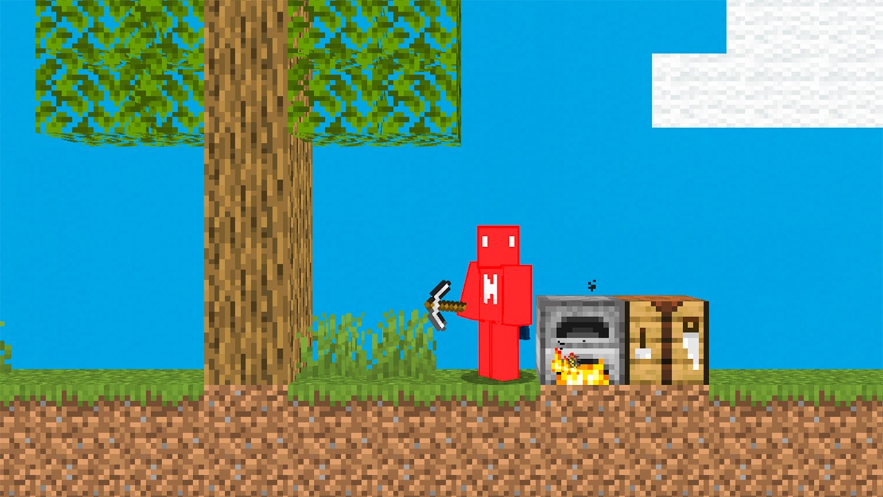 Minecraft, But Everything Is 2D
