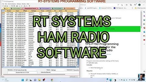 RT SYSTEMS HAM RADIO PROGRAMMING SOFTWARE