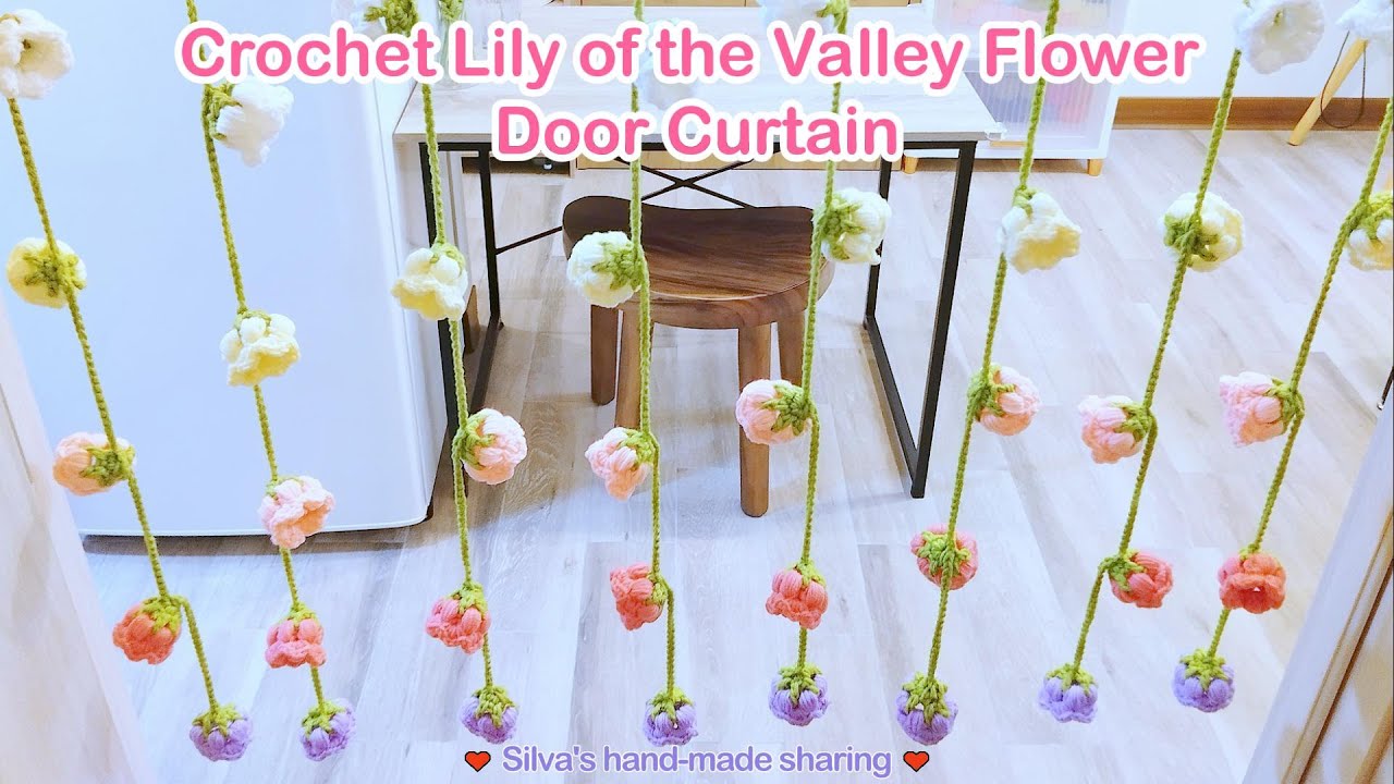 Amazing Crochet Lily of the Valley Flower Door Curtain - Perfect Home Decor 💖