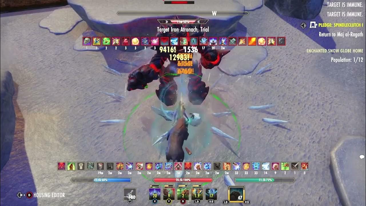 ESO BrittleDen Ice Warden Firesong 109k DPS Xbox YouTube