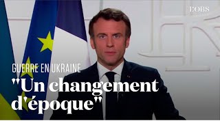 L’intégralité du discours d'Emmanuel Macron sur la guerre en Ukraine