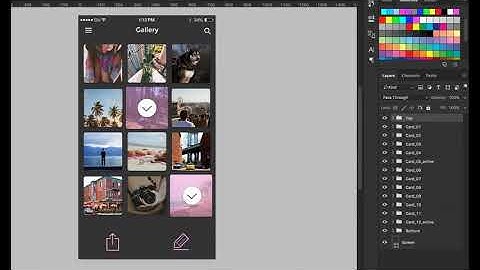 The Complete Mobile App Design From Scratch: Design 15 Apps : Layer of Photoshop CC