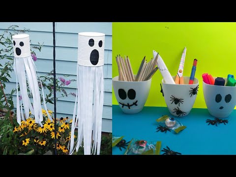 TOP 5 super easy school supplies for halloween | school crafts I super easy best out of waste crafts paper mache