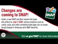Arkansas SNAP restrictions on candy, soda take effect on Wednesday