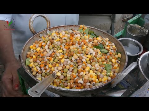 HEALTHY SPROUTS / Preparing Yummy Sprouts Mixture Recipe / Indian Street Food