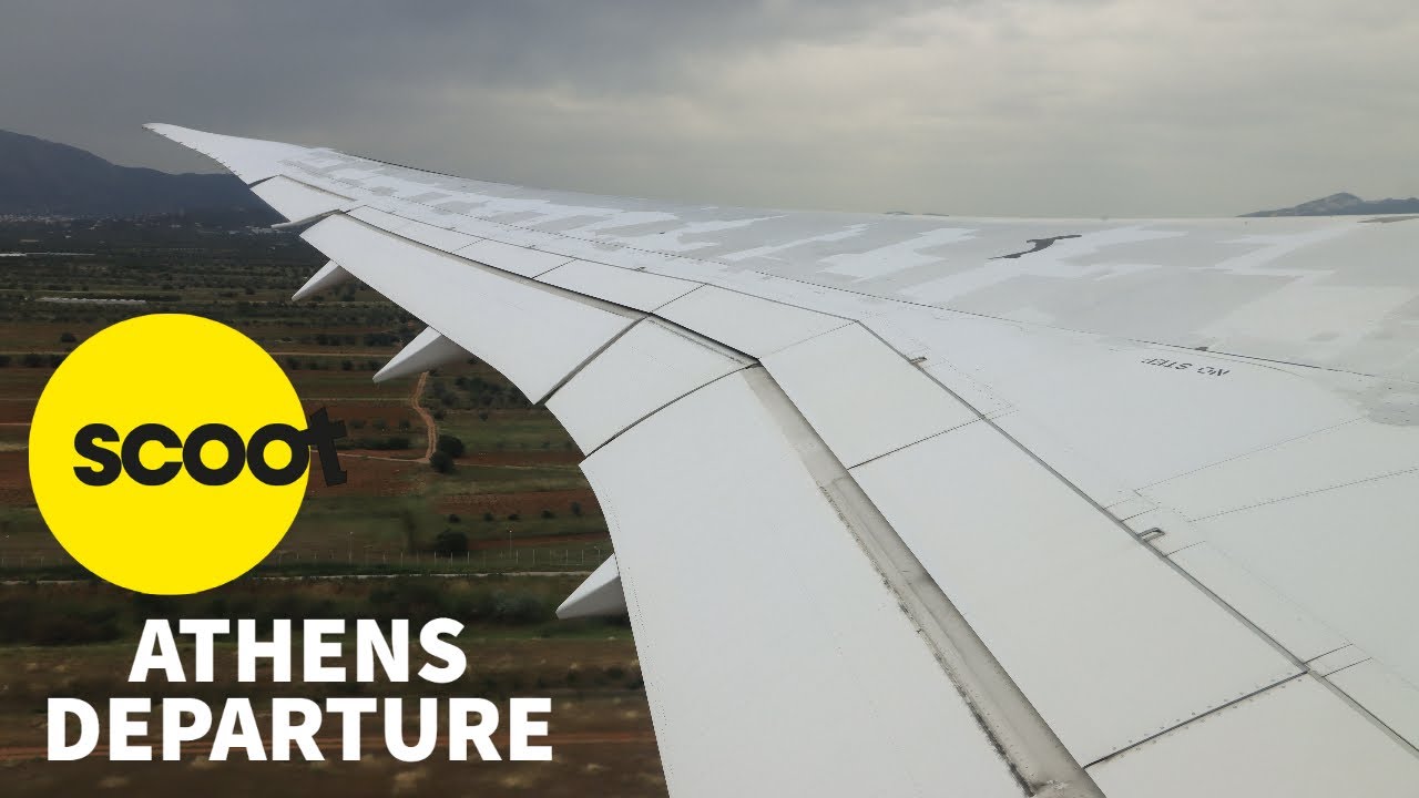 [4K] FEMALE CAPTAIN Scoot 787-8 Pushback + Takeoff from Athens