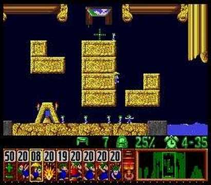 Lemmings - Fun Level 10 Solution