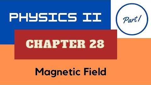 Physics II - Chap. 28 Magnetic Field - Part I - Spring 2023