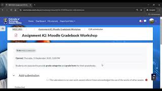 How to Upload an Assignment in Moodle