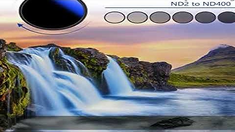 NEEWER 67mm MRC Variable ND Filter ND2-ND400, Neutral Density Adjustable ND Filter (0.3 to 2.7,1 to