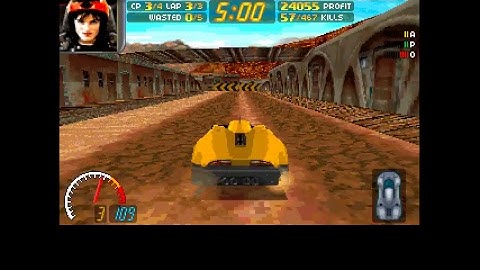 Carmageddon on dosbox gameplay