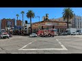 La grande chelle un camion et une ambulance de pompiers  los angeles