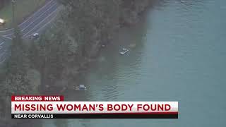 Missing woman's body found on bank of Willamette River near Corvallis week after crash