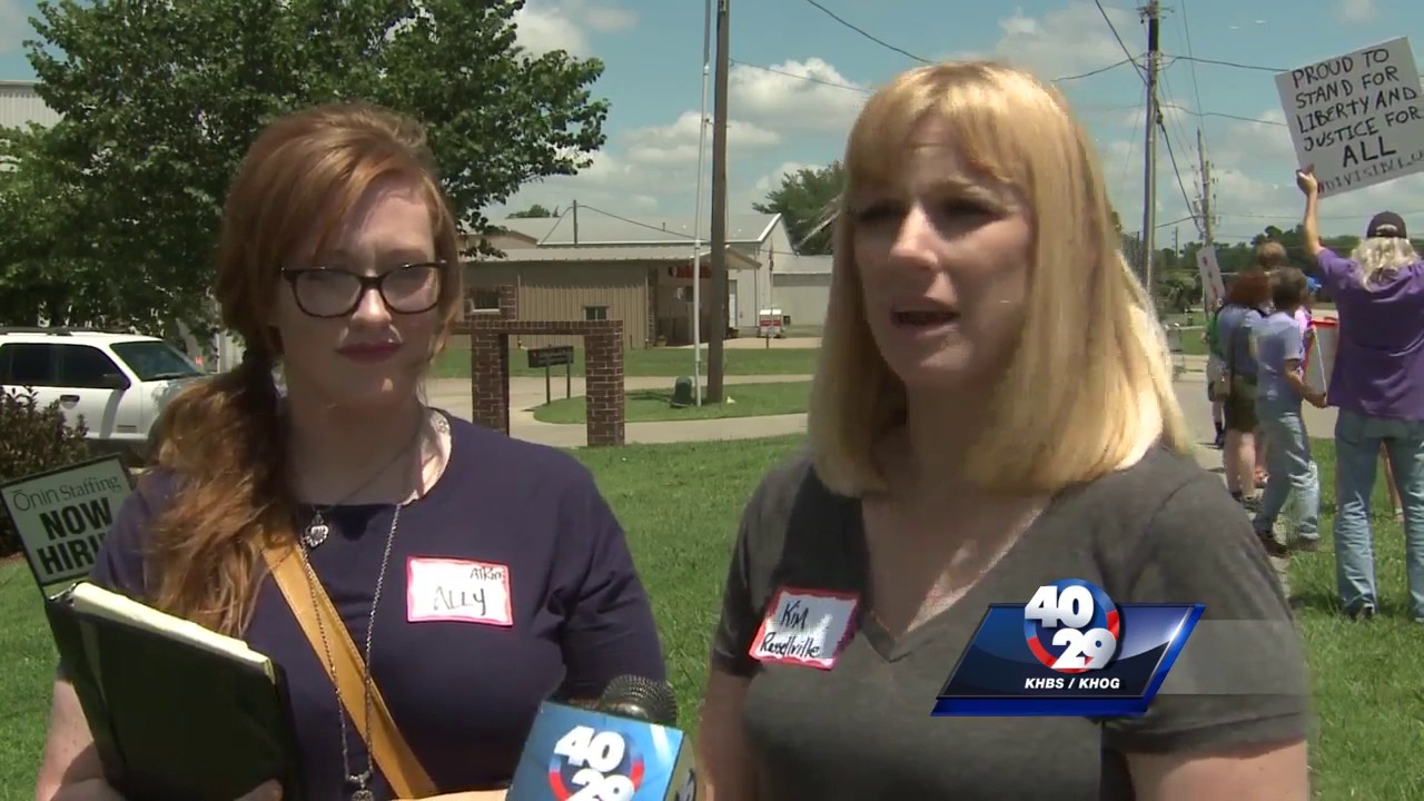 Arkansans protest at Sen. Cotton’s offices across the state