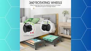 Never Waste Under-Bed Space Again! Secret Storage Solution That Rolls Like Butter