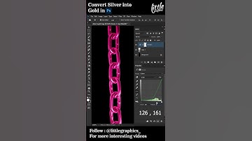 Convert Silver into Gold in Adobe Photoshop. #adobe #photoshop #yt #shorts