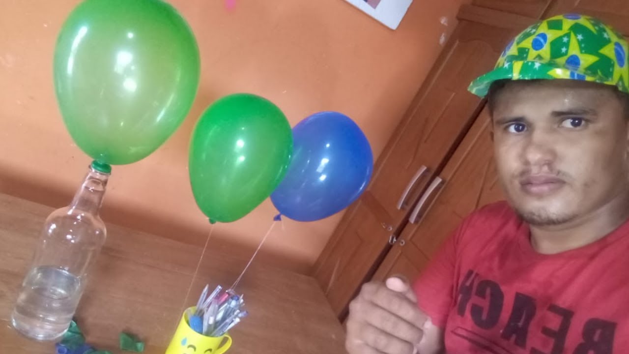 Um truque incrível para fazer um balão flutuar