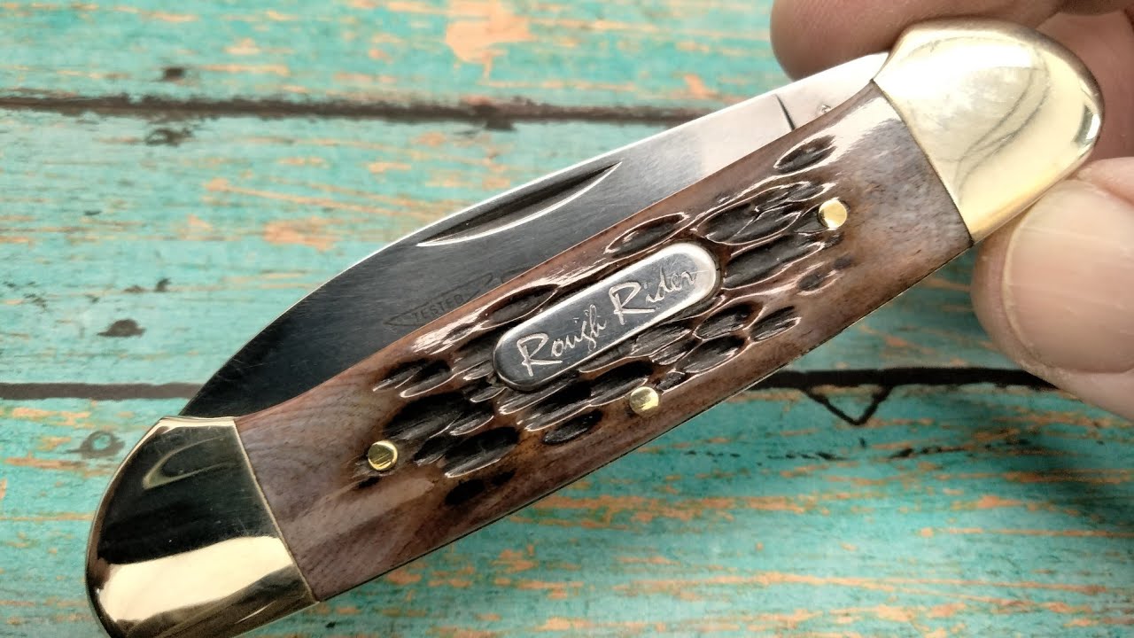 She A Real Rough Rider 2003 ~ Rough Rider RR048 Amber Jigged Bone Canoe ~ OLD ROUGH RIDERS ARE ...