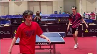 BAS SURADET & RYU VACHIRAWICH compete in a special table tennis match on 2022-12-09.