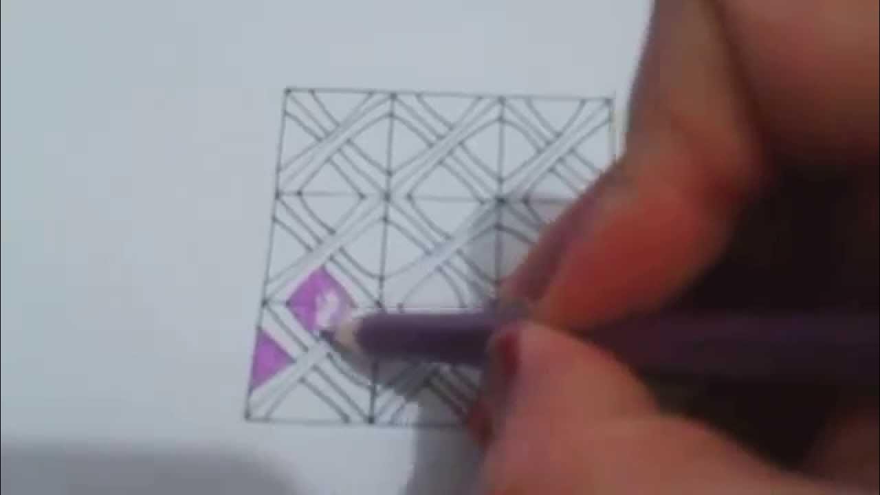 How to draw B'twined zentangle pattern ? YouTube