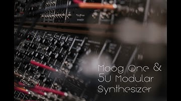 Moog One and 5U Modular Synthesizer