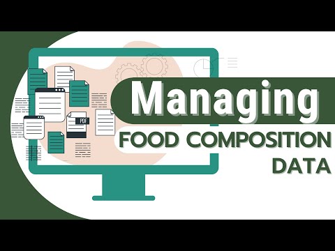 Compiling data for food composition tables or databases
