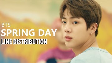 BTS - Spring Day (Line Distribution)