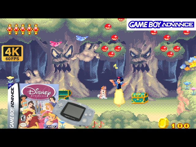 Disney Princess (2003) Nintendo GameBoy Advance Gameplay in HD～4K