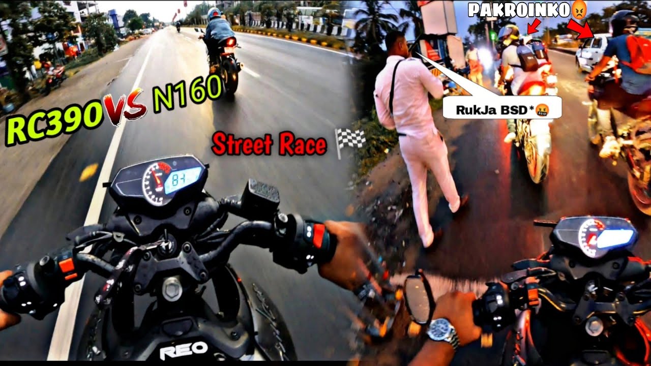 COPs👮 v/s Bikers || RC390 vs N160 💥 || Hyper Ride⚡😇 || 