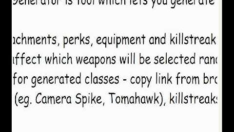 Random Class Generator