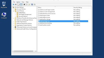 Windows 8.0 Professional - Turn On Security Logging for a Domain Controller
