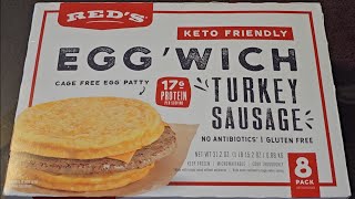 Costco Sale Item Review Red's Egg'wich Egg 'Wich Turkey Sausage Cage Free Egg Patty Taste Test