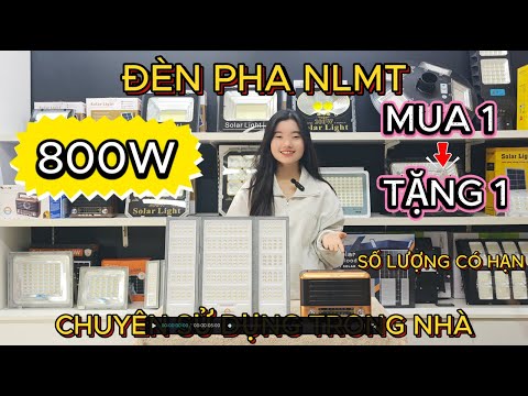 ĐÈN PHA NLMT CHUYÊN SỬ DỤNG TRONG NHÀ 800W-MUA 1 ĐÈN TẶNG 1 RADIO KIM LOA BLUETOOTH