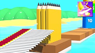Roof Rails, Count Masters, Flying Cut, Canvas Run - Top Free Mobile Game Walkthrough Gameplay screenshot 5