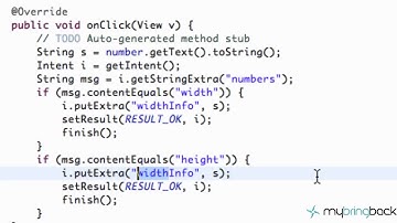 Android Tutorial 2 3   onActivityResult Example
